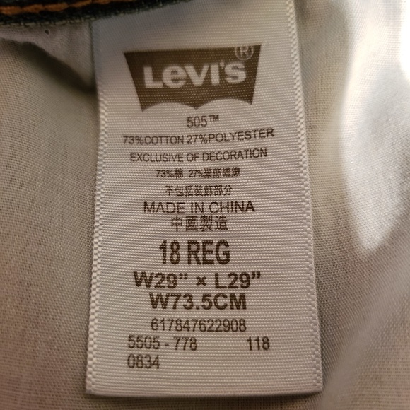 Levi's 505 Regular Size 29X29 - Picture 6 of 8